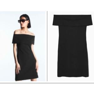 COS Women's Off-The-Shoulder Sheath Dress NWT 135 Sz M